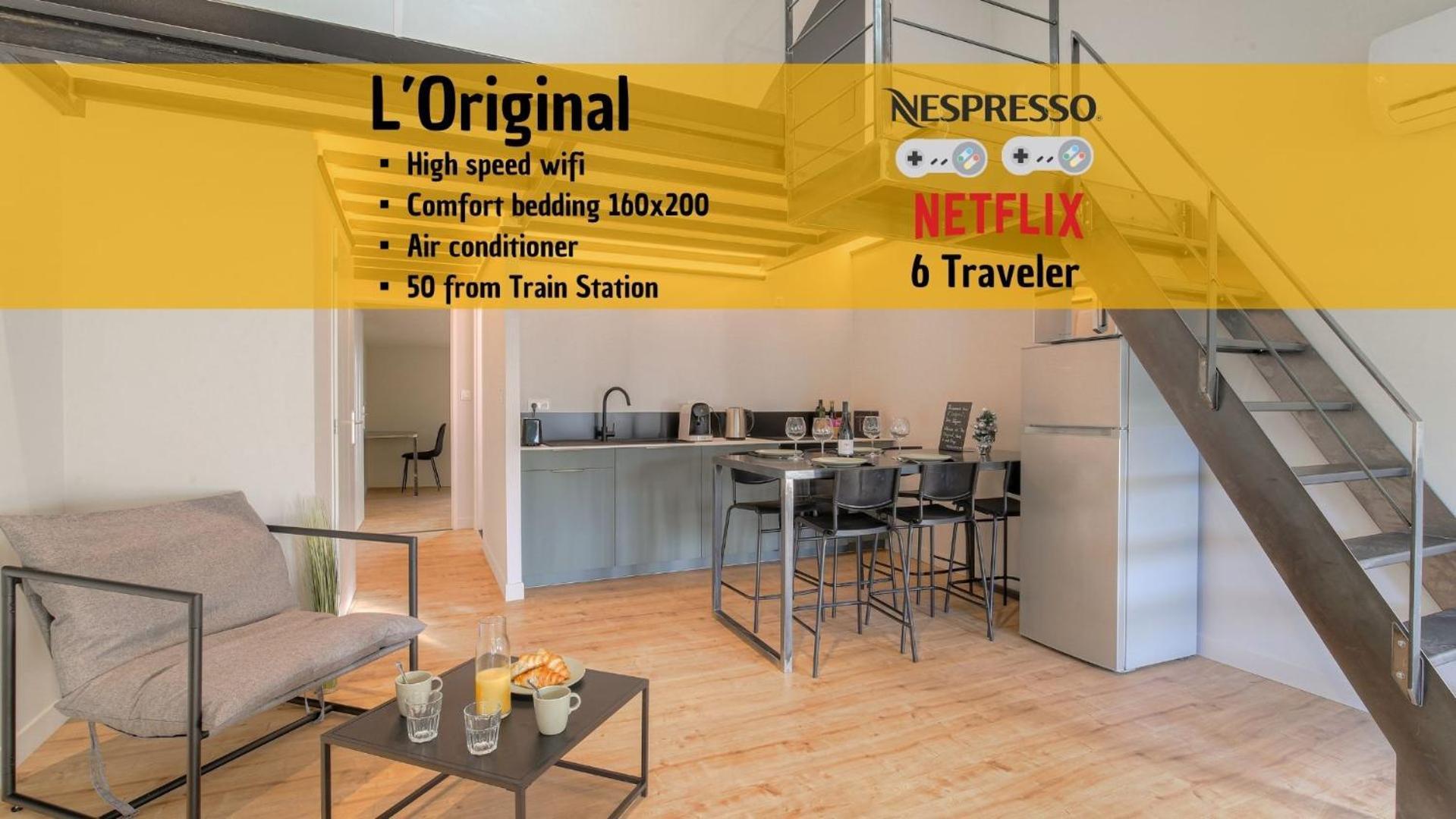 L Original - Travelhome - Free Wifi - 6 Travelers Villefranche-sur-Saône Exterior foto